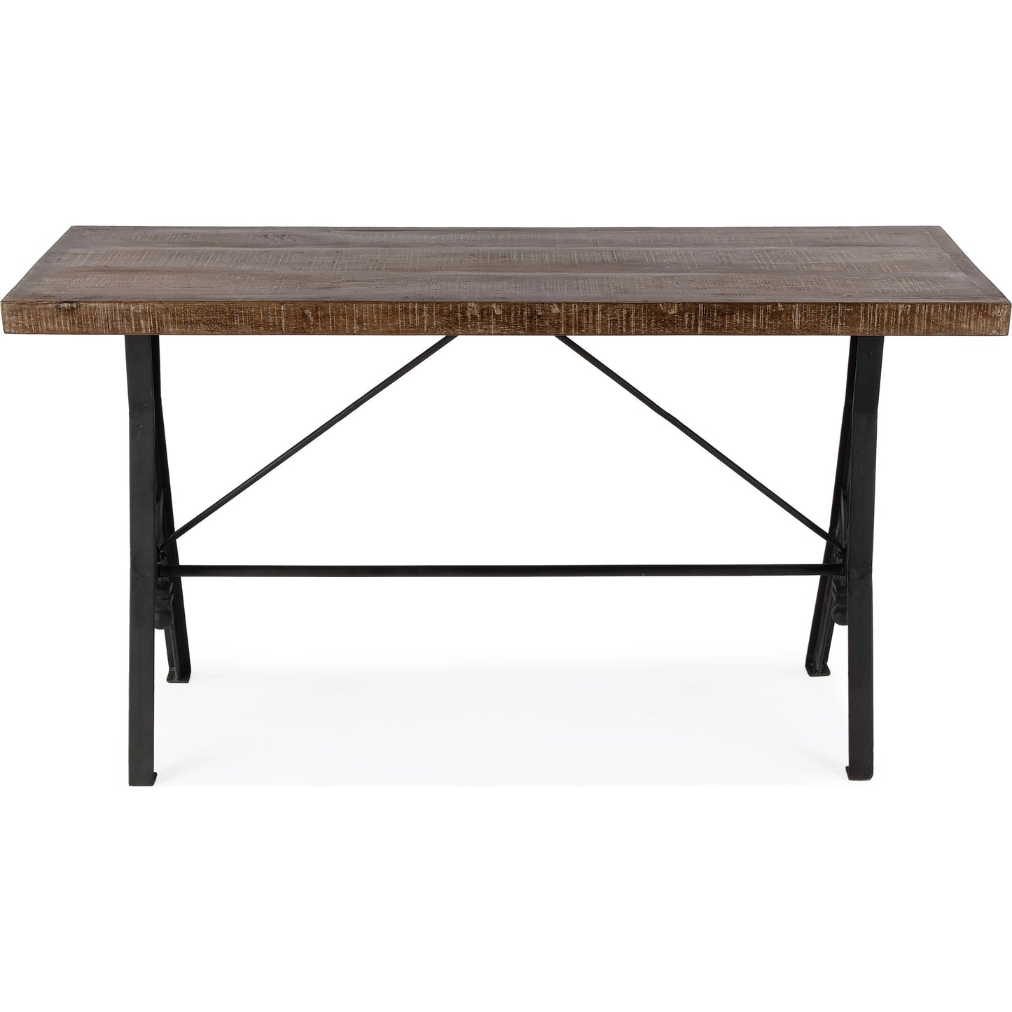 003 SI-2077768 | Additional Silo | Croyden Console Table by Butler Specialty Company in medium brown and industrial chic. Made from iron, mango wood in a modern style.