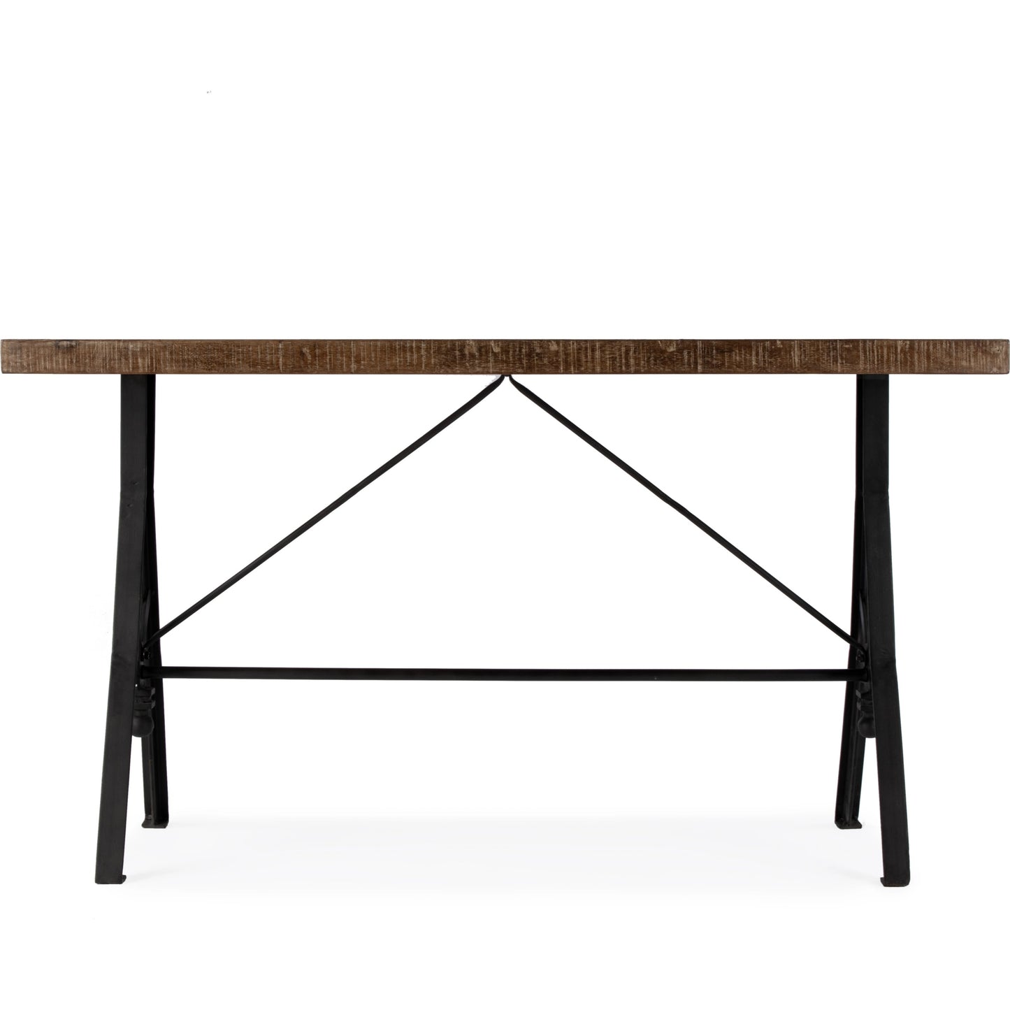 004 SI-2077768 | Additional Silo | Croyden Console Table by Butler Specialty Company in medium brown and industrial chic. Made from iron, mango wood in a modern style.