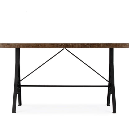 Croyden Console Table by Butler Specialty Company in medium brown and industrial chic. Made from iron, mango wood in a modern style.