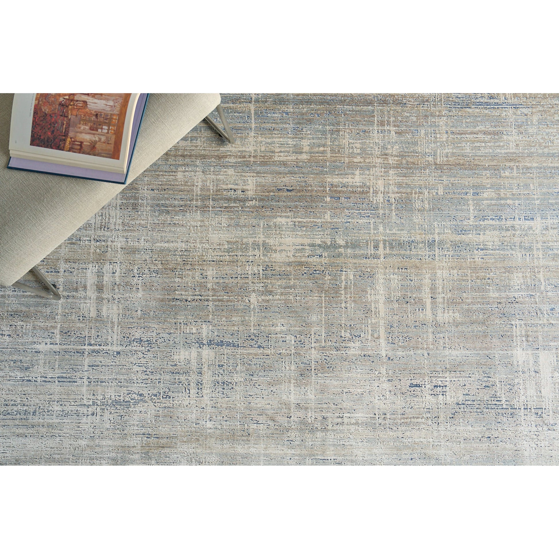 Mercuri 5684 Rug by Exquisite Rugs in light blue, blue. Made from acrylic, viscose in a unique style.