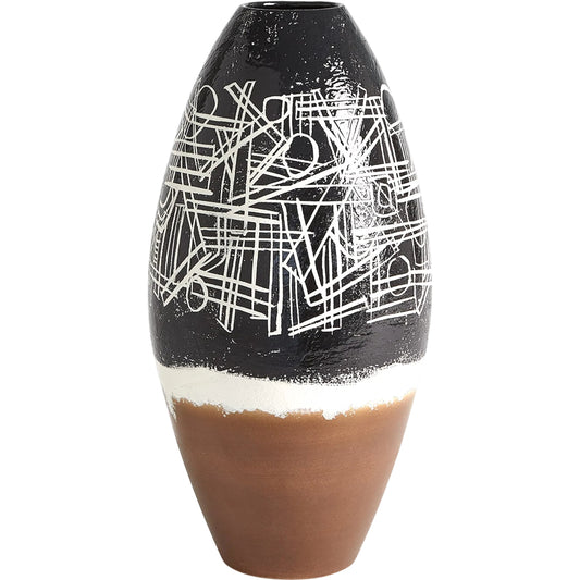 Celebration Vase by Global Views in black, brown. Made from unique in a unique style.