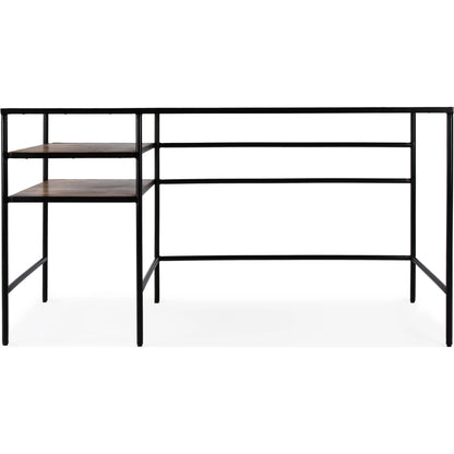 Jensen Iron and Wood Writing Desk by Butler Specialty Company in light brown and natural mango. Made from iron, mango wood in a modern style.