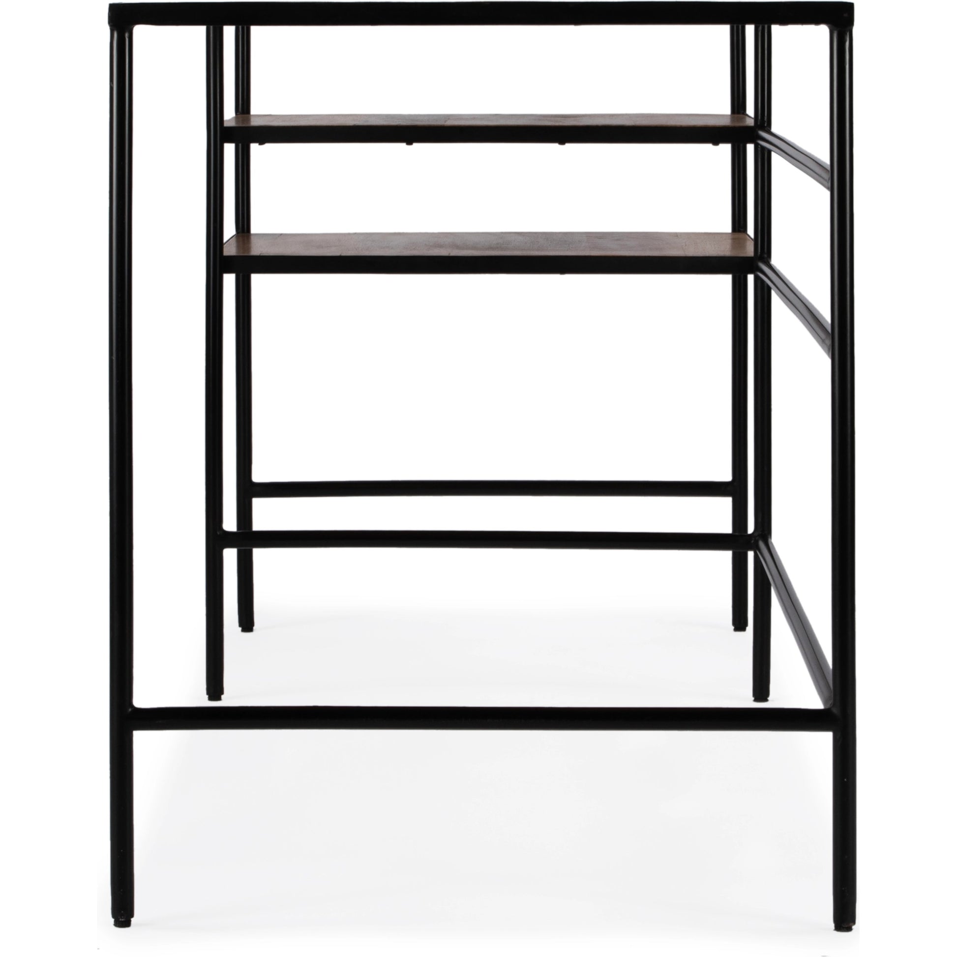 Jensen Iron and Wood Writing Desk by Butler Specialty Company in light brown and natural mango. Made from iron, mango wood in a modern style.