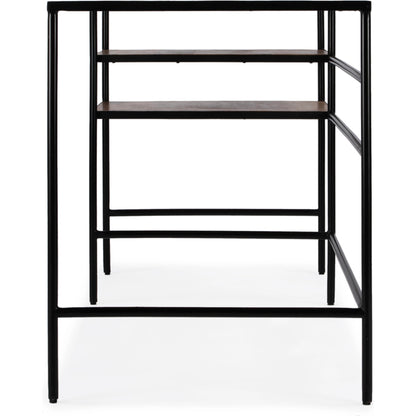 Jensen Iron and Wood Writing Desk by Butler Specialty Company in light brown and natural mango. Made from iron, mango wood in a modern style.