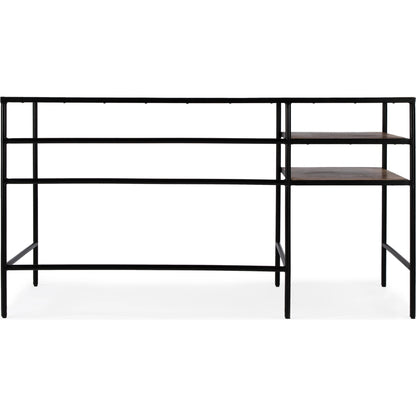 Jensen Iron and Wood Writing Desk by Butler Specialty Company in light brown and natural mango. Made from iron, mango wood in a modern style.