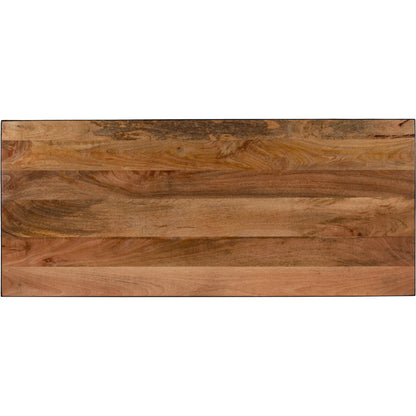 Jensen Iron and Wood Writing Desk by Butler Specialty Company in light brown and natural mango. Made from iron, mango wood in a modern style.