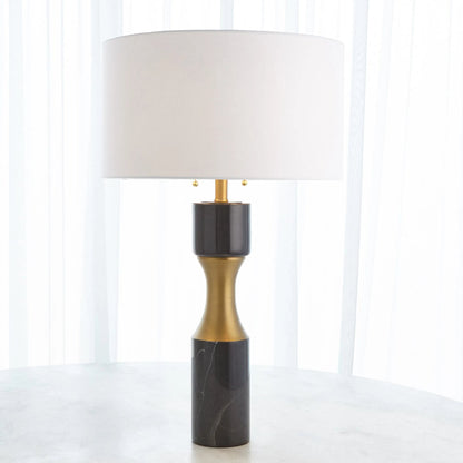 Marble Cinch Lamp by Global Views. Made from marble, brass in a transitional style.