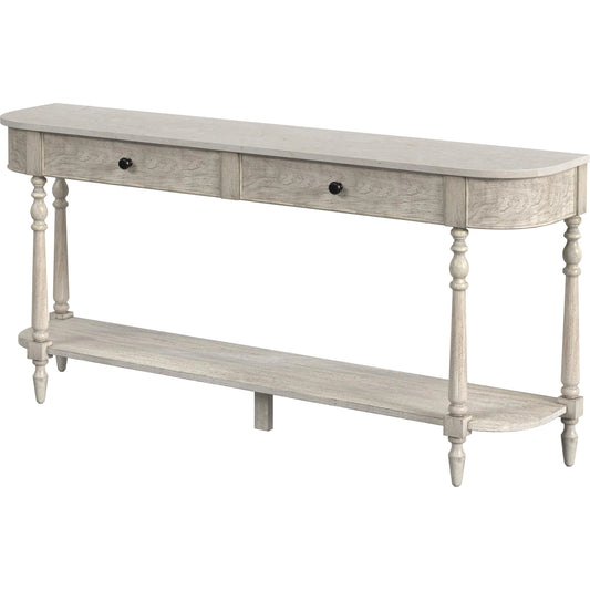 Danielle 2 Drawer Console Table by Butler Specialty Company in gray and rustic gray. Made from marble, mahogany wood, mdf in a transitional style.