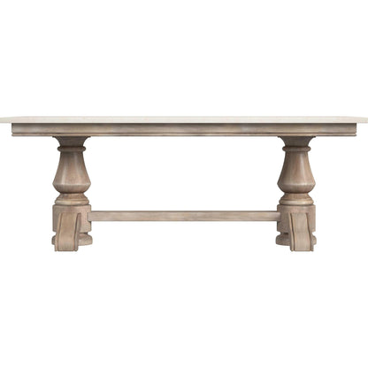 Danielle Coffee Table by Butler Specialty Company in tan, beige and sandalwood beige. Made from marble, mahogany wood, mdf in a traditional style.