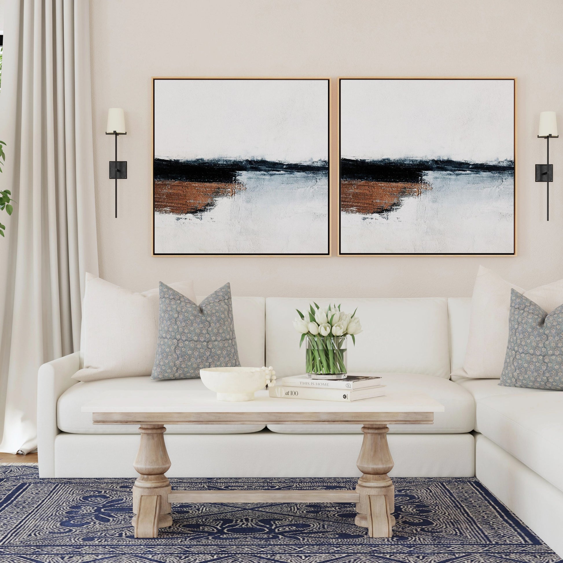 Danielle Coffee Table by Butler Specialty Company in tan, beige and sandalwood beige. Made from marble, mahogany wood, mdf in a traditional style.