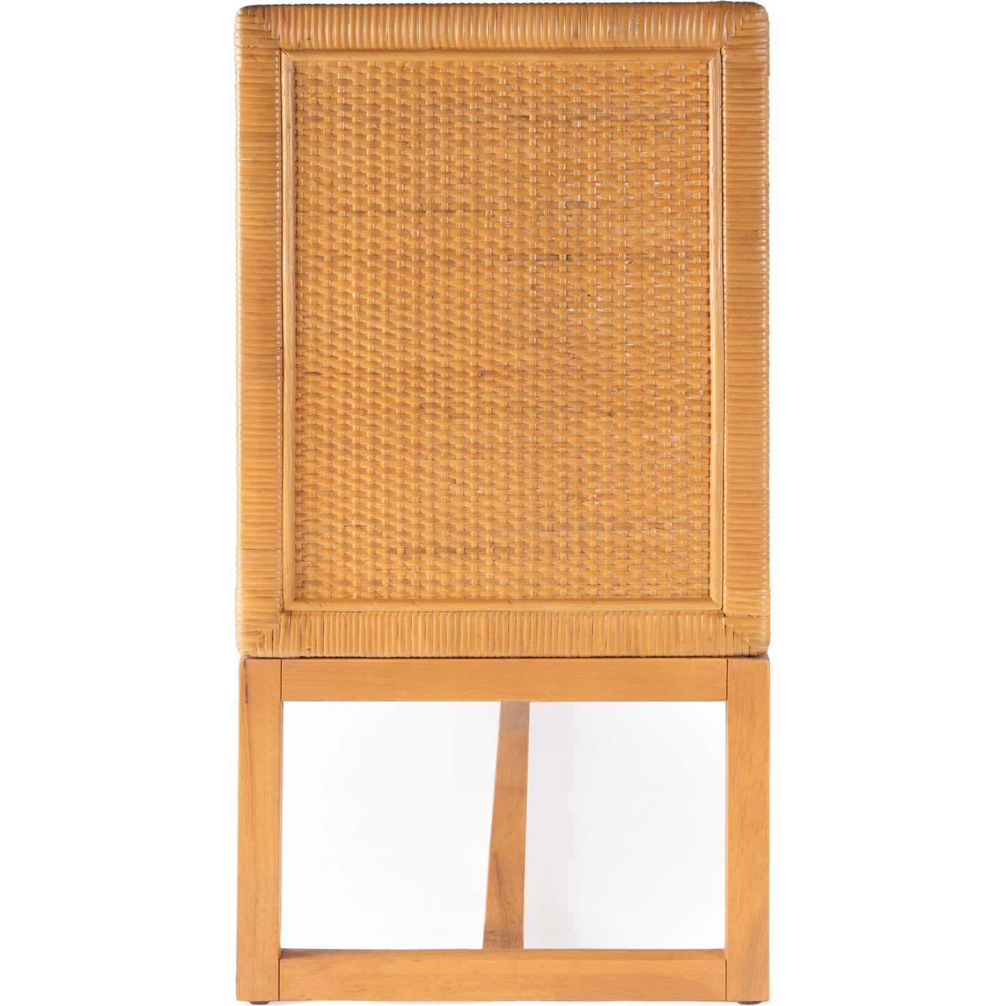 006 SI-2077778 | Closeup | Captiva Rattan 4 Door Sideboard by Butler Specialty Company in natural and natural rattan. Made from rubber wood, rattan, plywood in a cottage & farmhouse style.