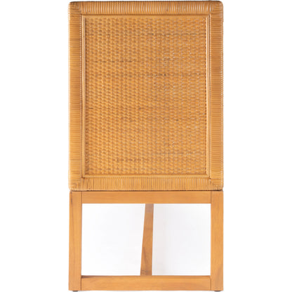 Captiva Rattan 4 Door Sideboard by Butler Specialty Company in natural and natural rattan. Made from rubber wood, rattan, plywood in a cottage & farmhouse style.