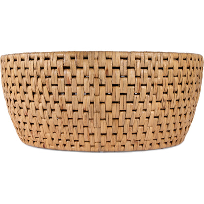 Captiva Round Rattan Drum Coffee Table by Butler Specialty Company in natural and natural rattan. Made from mdf, mindi veneer, rattan in a cottage & farmhouse style.