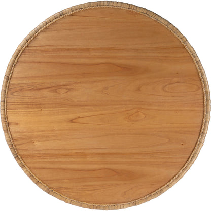 Captiva Round Rattan Drum Coffee Table by Butler Specialty Company in natural and natural rattan. Made from mdf, mindi veneer, rattan in a cottage & farmhouse style.