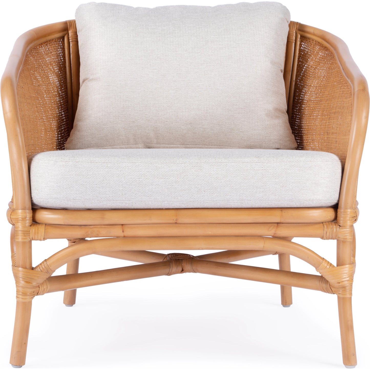 004 SI-2077781 | Additional Silo | Rattan Upholstered Accent Chair by Butler Specialty Company in natural and natural rattan. Made from rattan, fabric, foam in a cottage & farmhouse style.