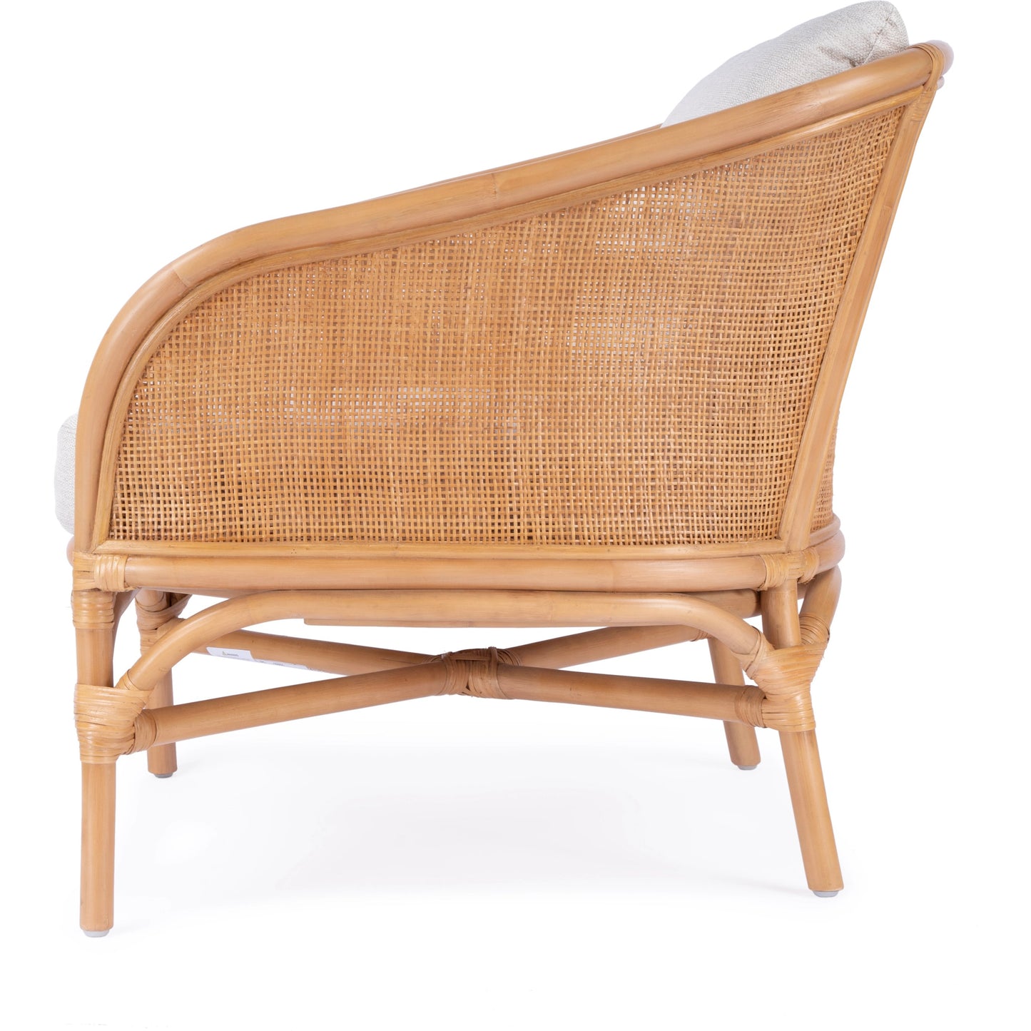 005 SI-2077781 | Additional Silo | Rattan Upholstered Accent Chair by Butler Specialty Company in natural and natural rattan. Made from rattan, fabric, foam in a cottage & farmhouse style.