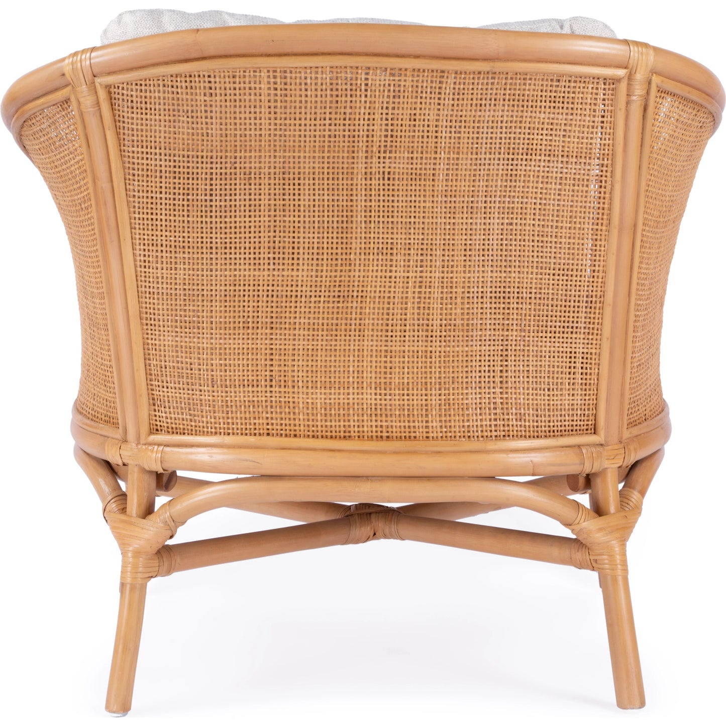 006 SI-2077781 | Additional Silo | Rattan Upholstered Accent Chair by Butler Specialty Company in natural and natural rattan. Made from rattan, fabric, foam in a cottage & farmhouse style.