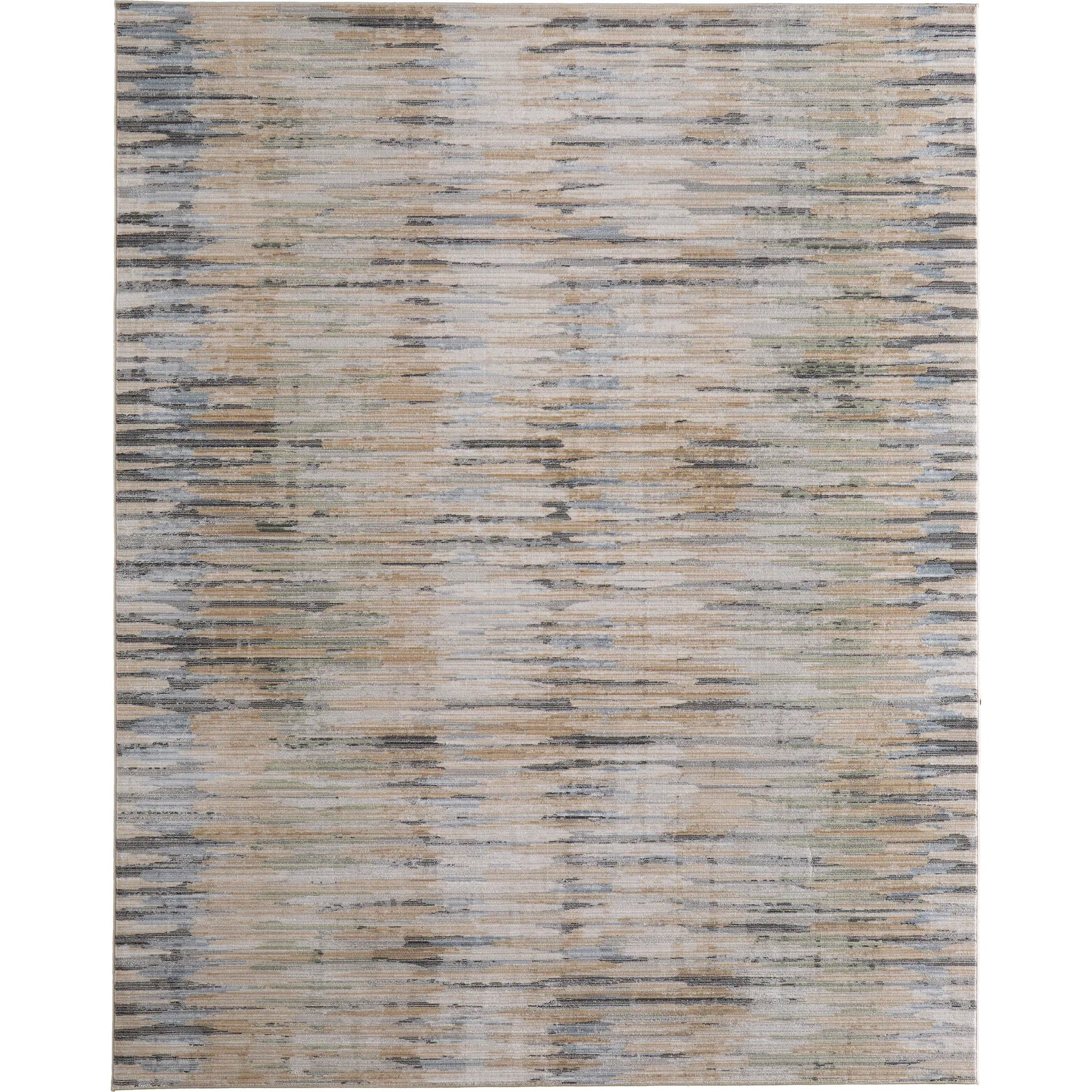 Greenwich Stripes GRW39U4F Rug by Feizy in ivory, tan, blue. Made from polypropylene, polyester in a unique style.