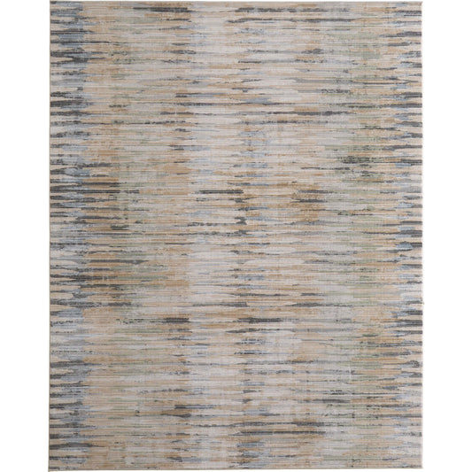 Greenwich Stripes GRW39U4F Rug by Feizy in ivory, tan, blue. Made from polypropylene, polyester in a unique style.