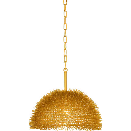 Urchin 1 Light Dome Pendant by Varaluz. Made from steel in a unique style.