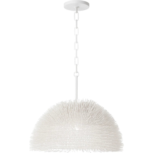 Urchin 1 Light Dome Pendant by Varaluz. Made from steel in a unique style.