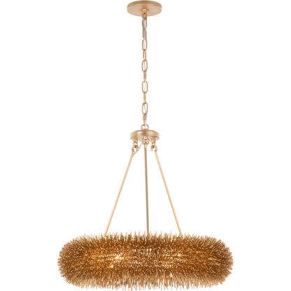 Urchin 6 Light Pendant by Varaluz. Made from steel in a unique style.