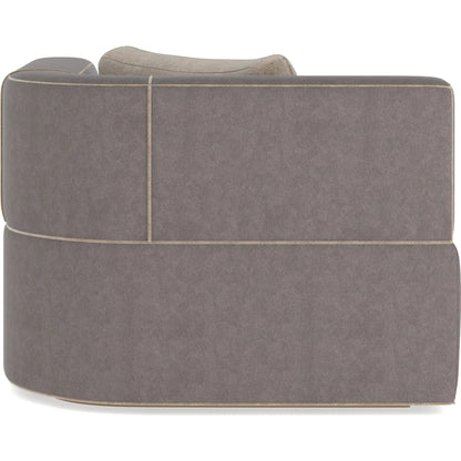 Marbella Chaise by Caracole in lucent bronze metallic paint. Made from unique in a transitional style.