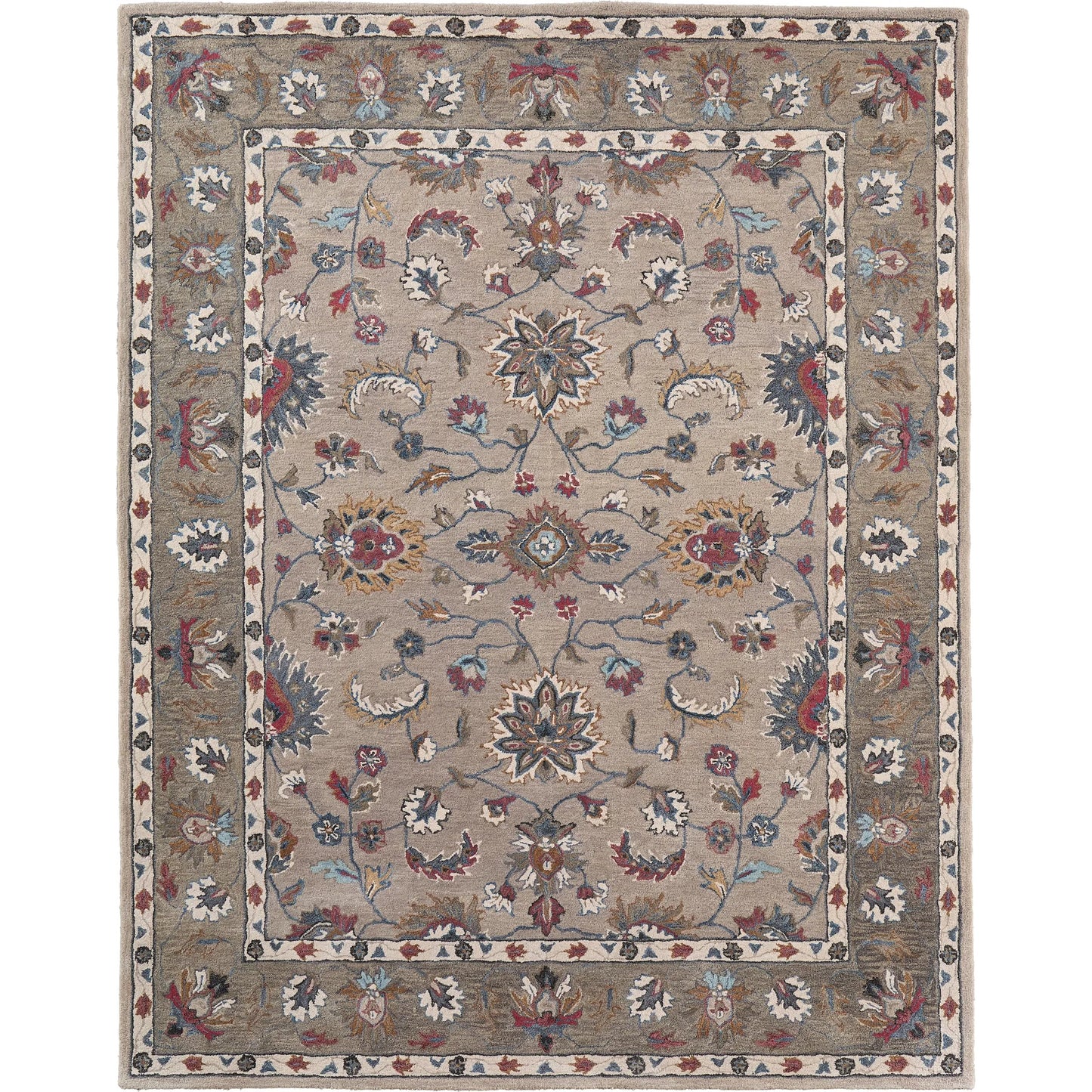 000 SI-1830623,SI-1830624,SI-1830625,SI-1830626,SI-1830627,SI-1830628 | Primary Silo | Rylan Transitional Oriental Rug - 8642F by Feizy in ivory, taupe, blue. Made from wool in a unique style.