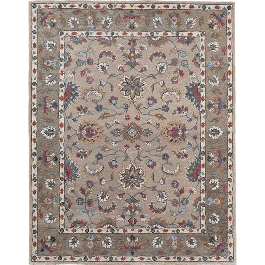 Rylan Transitional Oriental Rug - 8642F by Feizy in ivory, taupe, blue. Made from wool in a unique style.