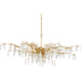 Forest Dawn Chandelier by Currey and Company. Made from wrought iron, crystal in a eclectic & global style.