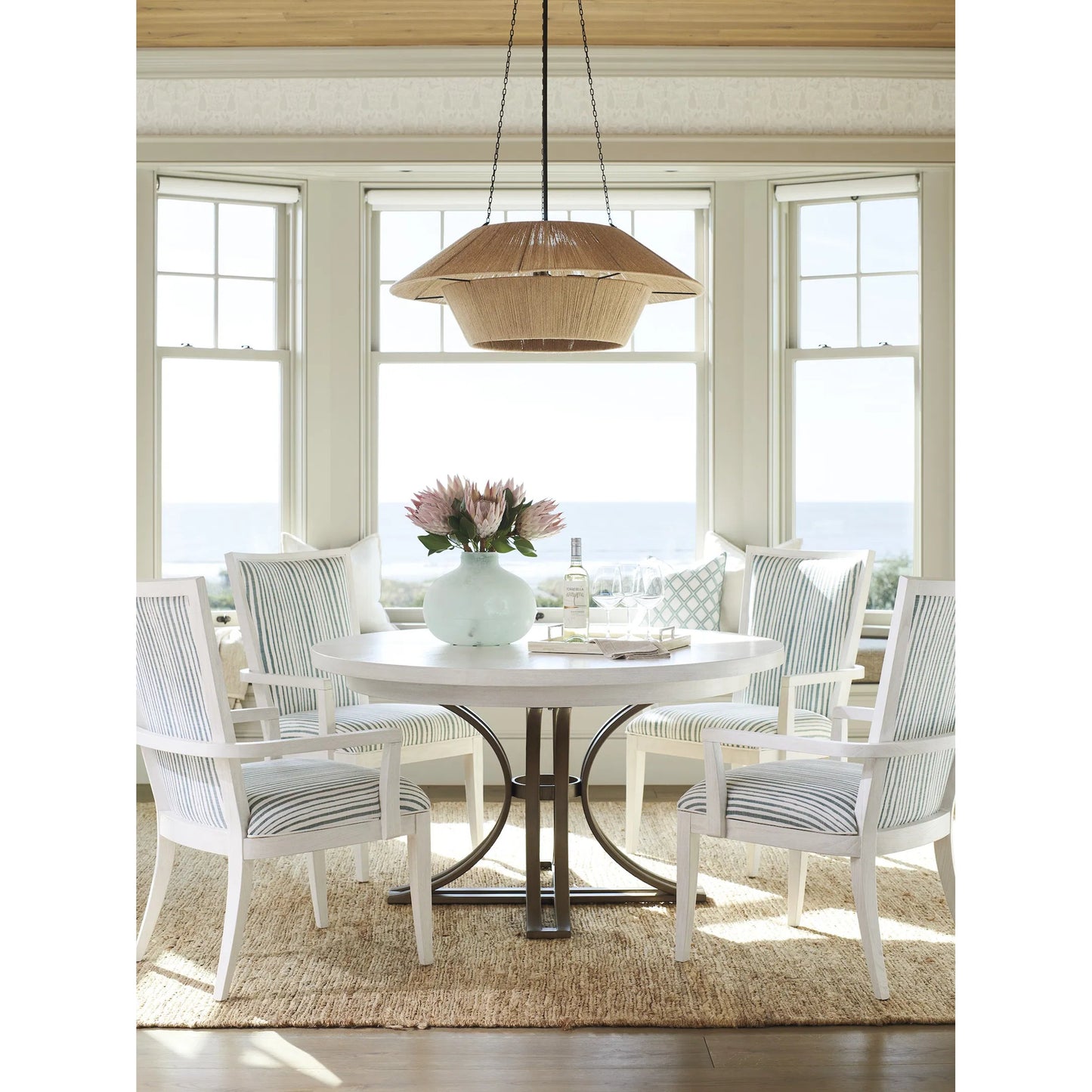 006 SI-2242498 | Lifestyle | Sea Winds Upholstered Arm Chair by Tommy Bahama Home in caribbean sands. Made from unique in a transitional style.