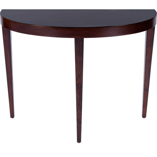 Ingrid Demilune Console Table by Butler Specialty Company in brown. Made from poplar solids, veneer, fiberboard in a unique style.