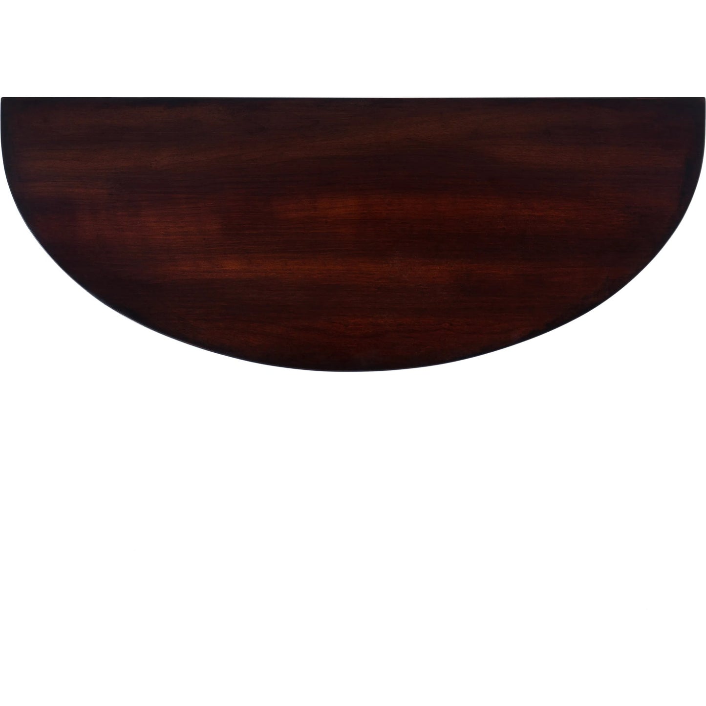 006 SI-2324906 | Closeup | Ingrid Demilune Console Table by Butler Specialty Company in brown. Made from poplar solids, veneer, fiberboard in a traditional style.