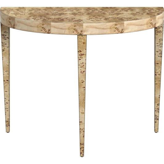 Ingrid Burl Console Table by Butler Specialty Company. Made from poplar solids, burl veneer, fiberboard in a modern style.