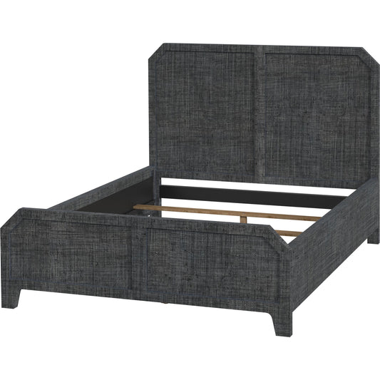 Bar Harbor Raffia Panel Bed by Butler Specialty Company. Made from gmelina solids, mdf, saguran raffia in a modern style.