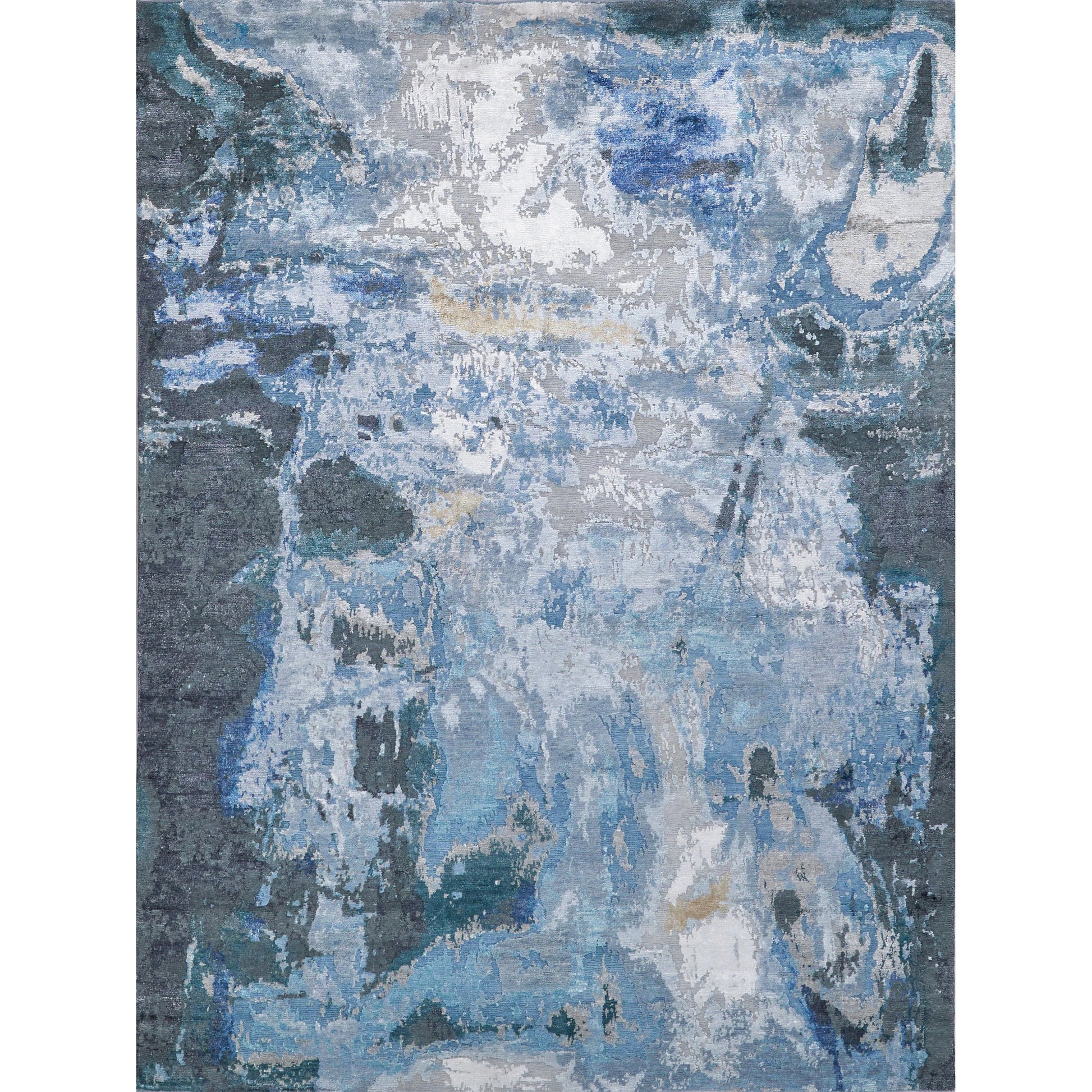 Cosmo 5706 Rug by Exquisite Rugs in blue, silver, dark gray. Made from unique in a unique style.