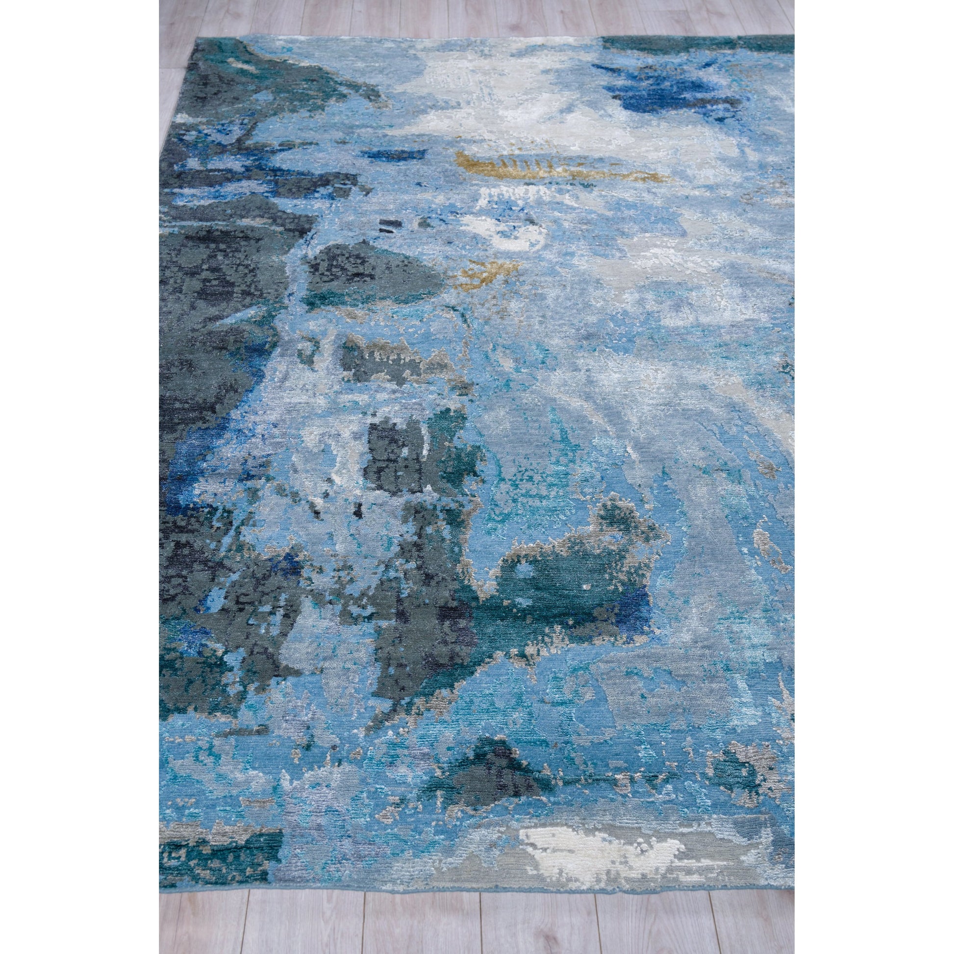 Cosmo 5706 Rug by Exquisite Rugs in blue, silver, dark gray. Made from unique in a unique style.