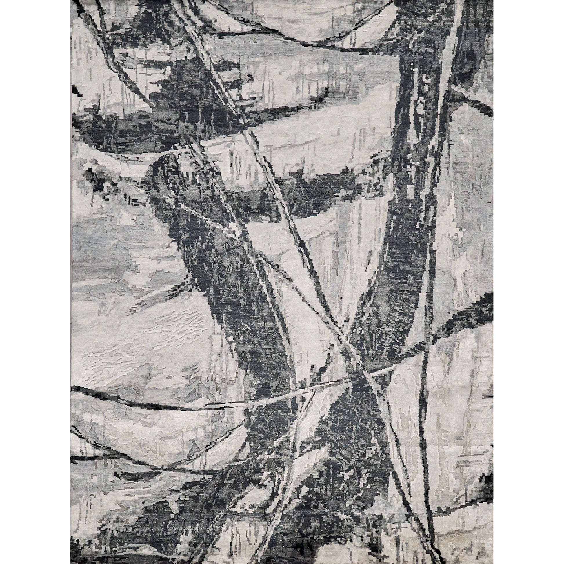 Floor Art Rug by Exquisite Rugs. Made from bamboo silk in a unique style.