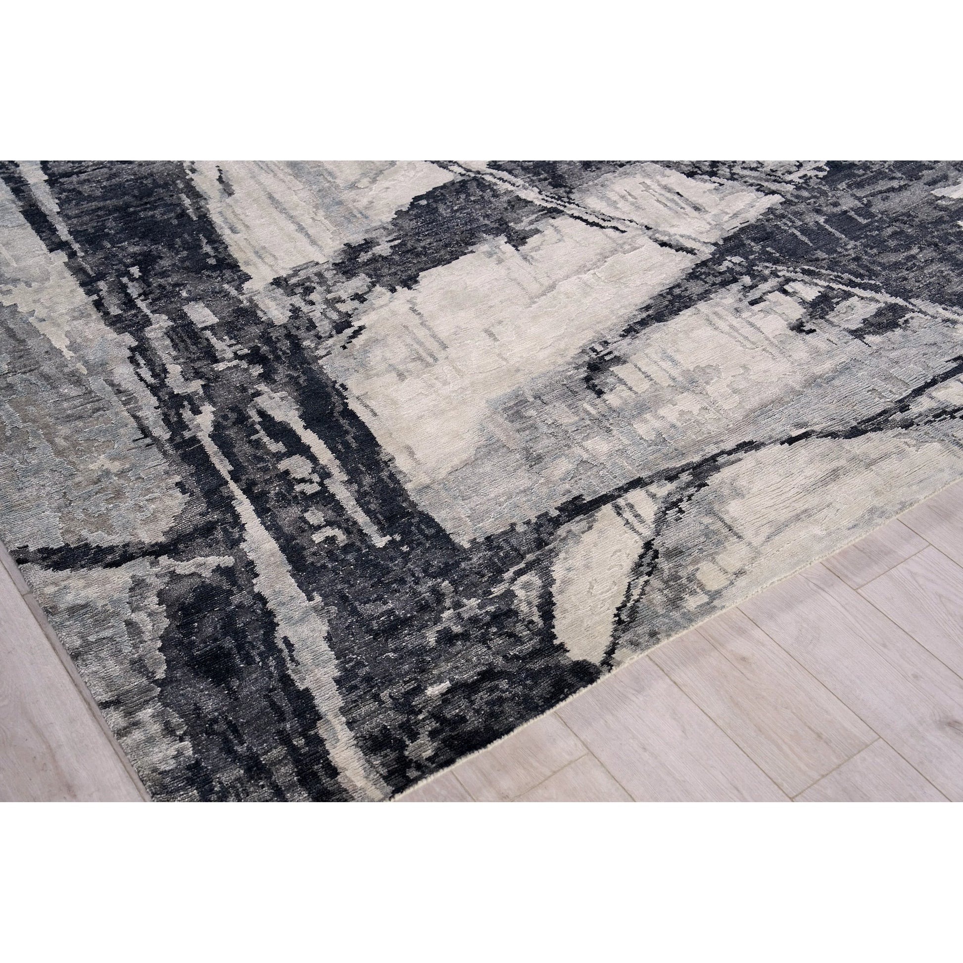 Floor Art Rug by Exquisite Rugs. Made from bamboo silk in a unique style.