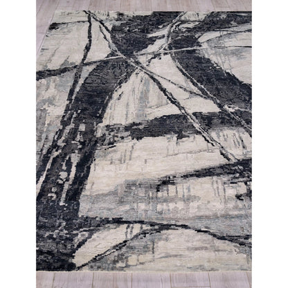 Floor Art Rug by Exquisite Rugs. Made from bamboo silk in a unique style.