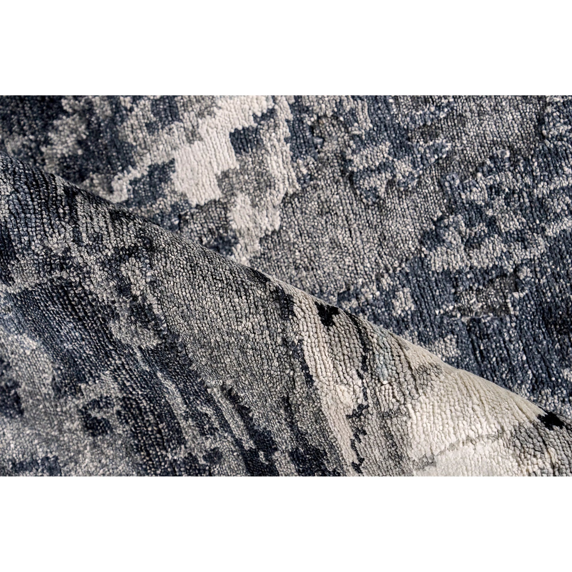 Floor Art Rug by Exquisite Rugs. Made from bamboo silk in a unique style.