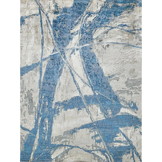 Floor Art Rug by Exquisite Rugs. Made from bamboo silk in a unique style.