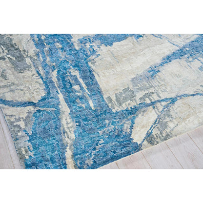 Floor Art Rug by Exquisite Rugs. Made from bamboo silk in a unique style.