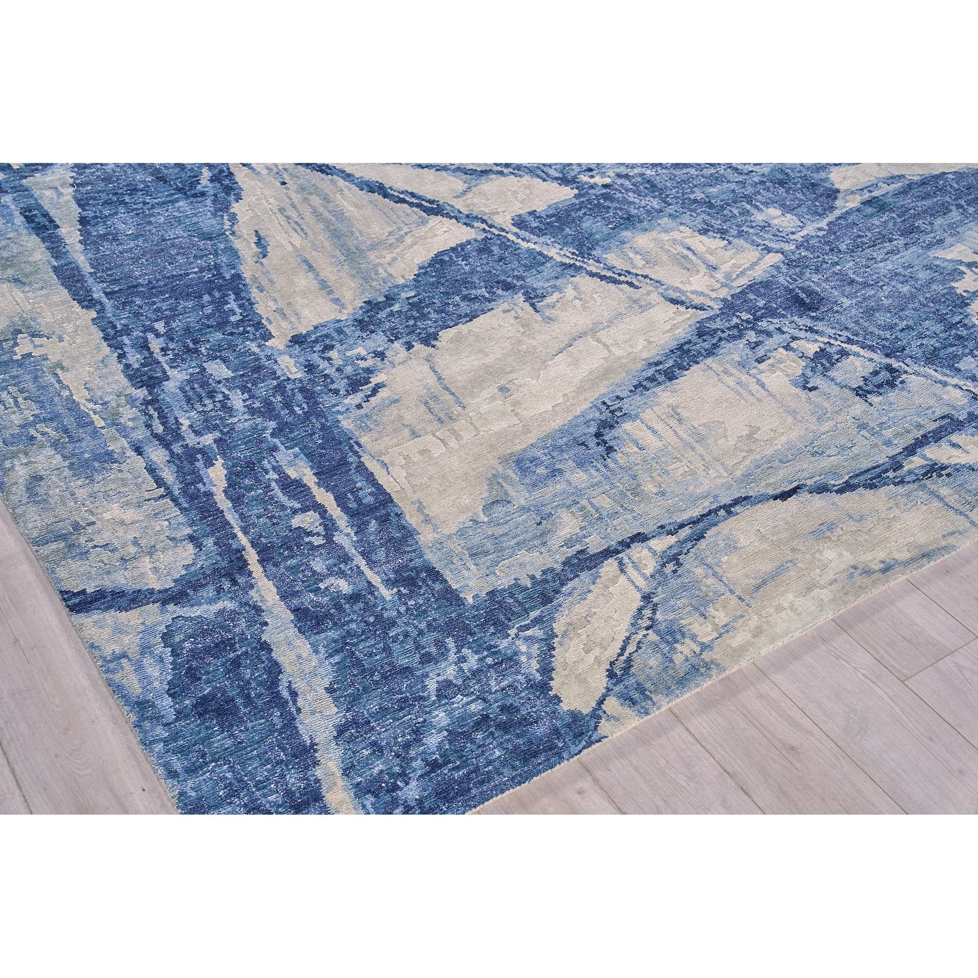 Floor Art Rug by Exquisite Rugs. Made from bamboo silk in a unique style.
