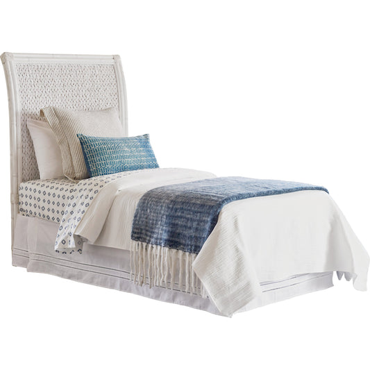 Siesta Key Woven Headboard by Tommy Bahama Home in caribbean sands. Made from unique in a coastal style.
