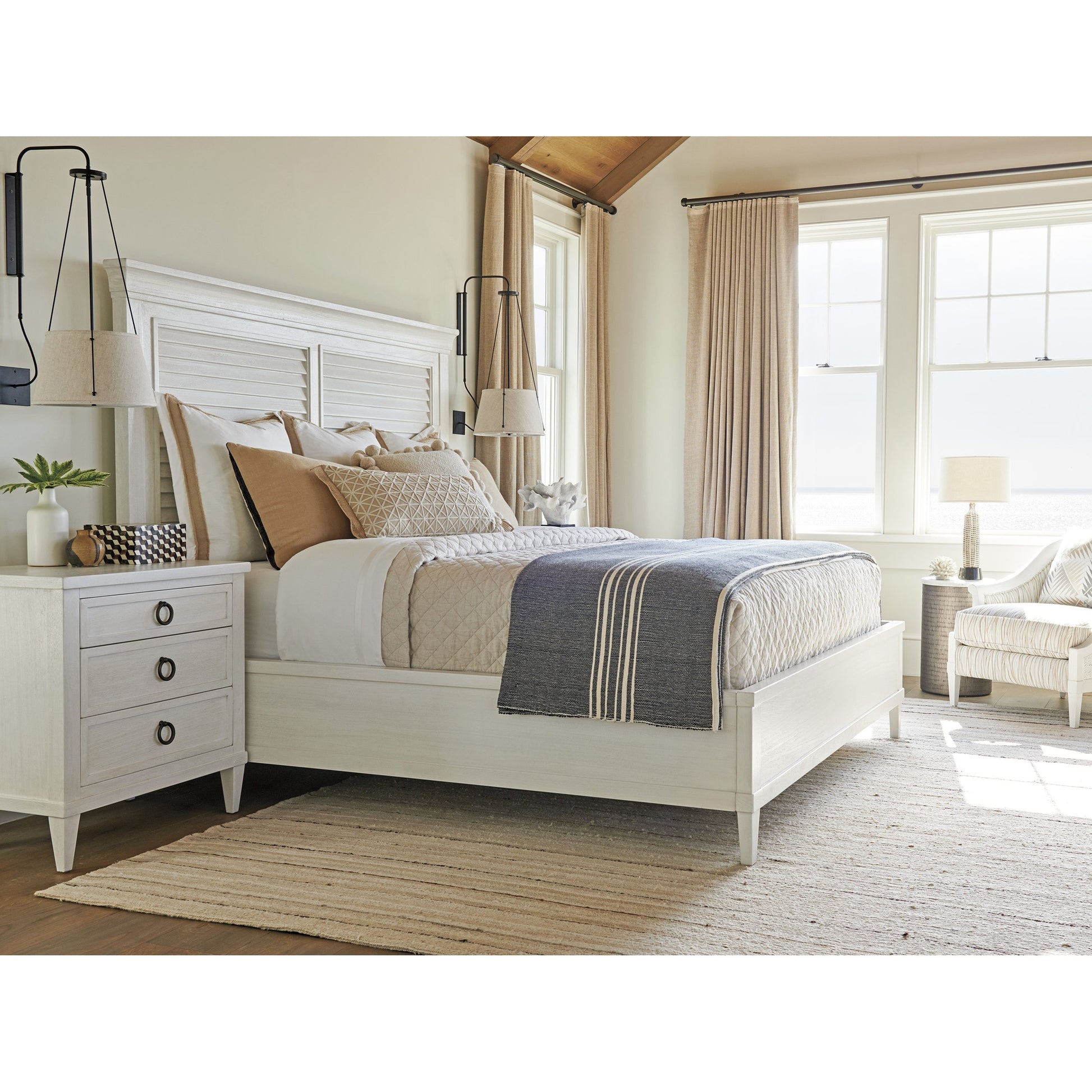 Bonita Nightstand by Tommy Bahama Home in white. Made from unique in a cottage & farmhouse style.