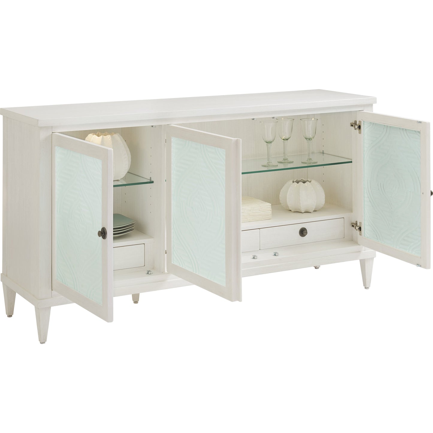 002 SR-836543 | Additional Silo | Turtle Point Buffet by Tommy Bahama Home in sea glass, ivory. Made from unique in a transitional style.