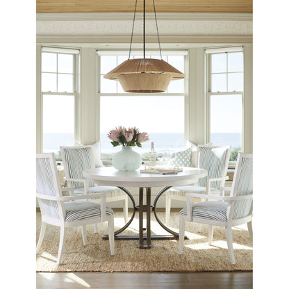 Sea Winds Upholtered Arm Chair by Tommy Bahama Home in misty blue. Made from unique in a coastal style.