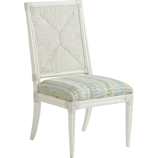 Regatta Side Chair by Tommy Bahama Home. Made from striped in a transitional style.