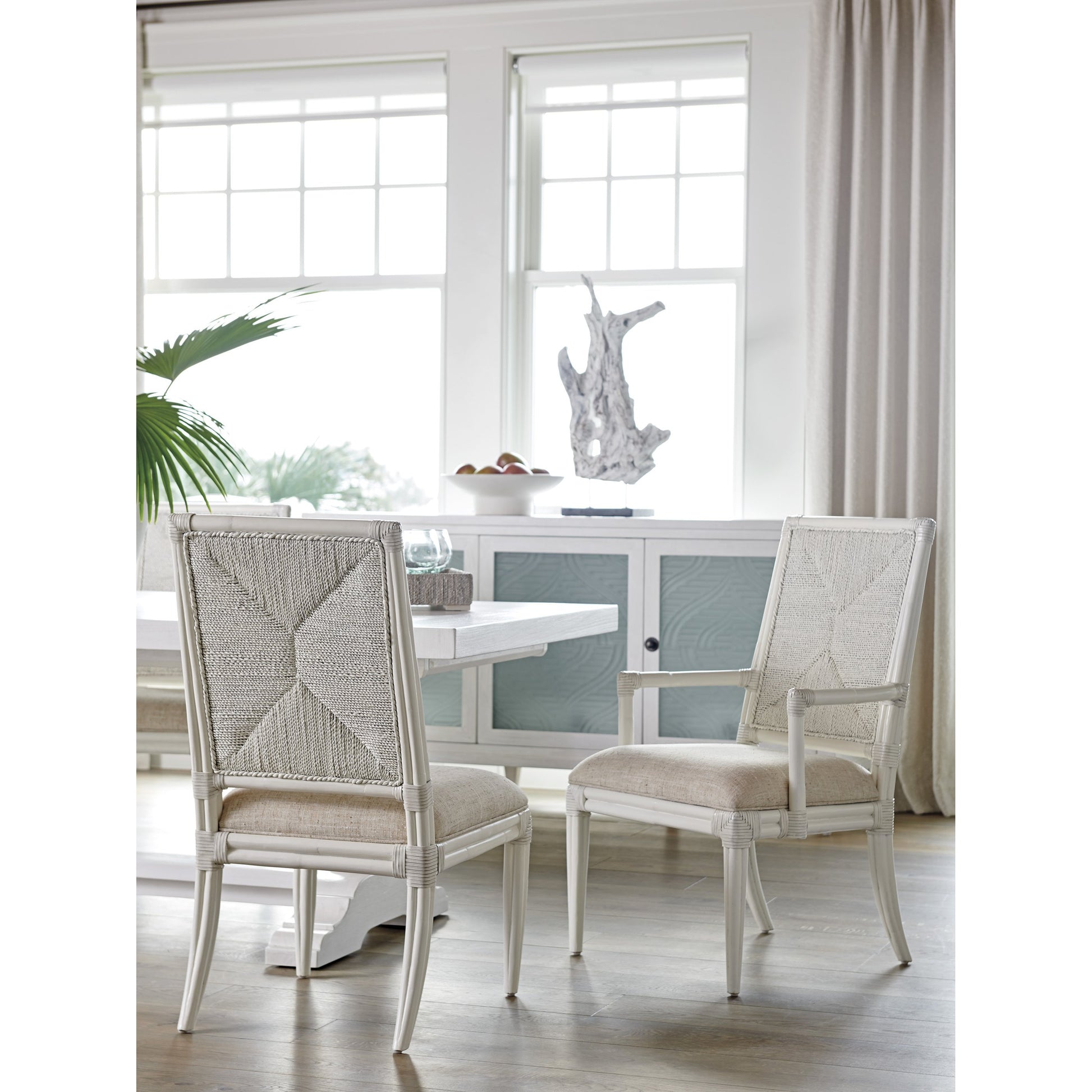 Regatta Arm Chair by Tommy Bahama Home. Made from textured in a transitional style.